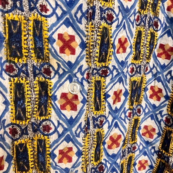 Vintage made in England Miss Selfridge Limited Edition rayon button front camp S - Picture 5 of 8